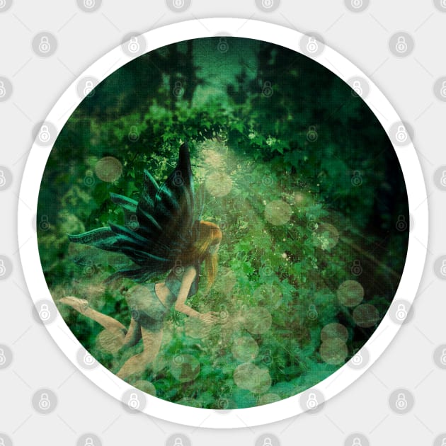 Fairy in the forest Sticker by AnnArtshock